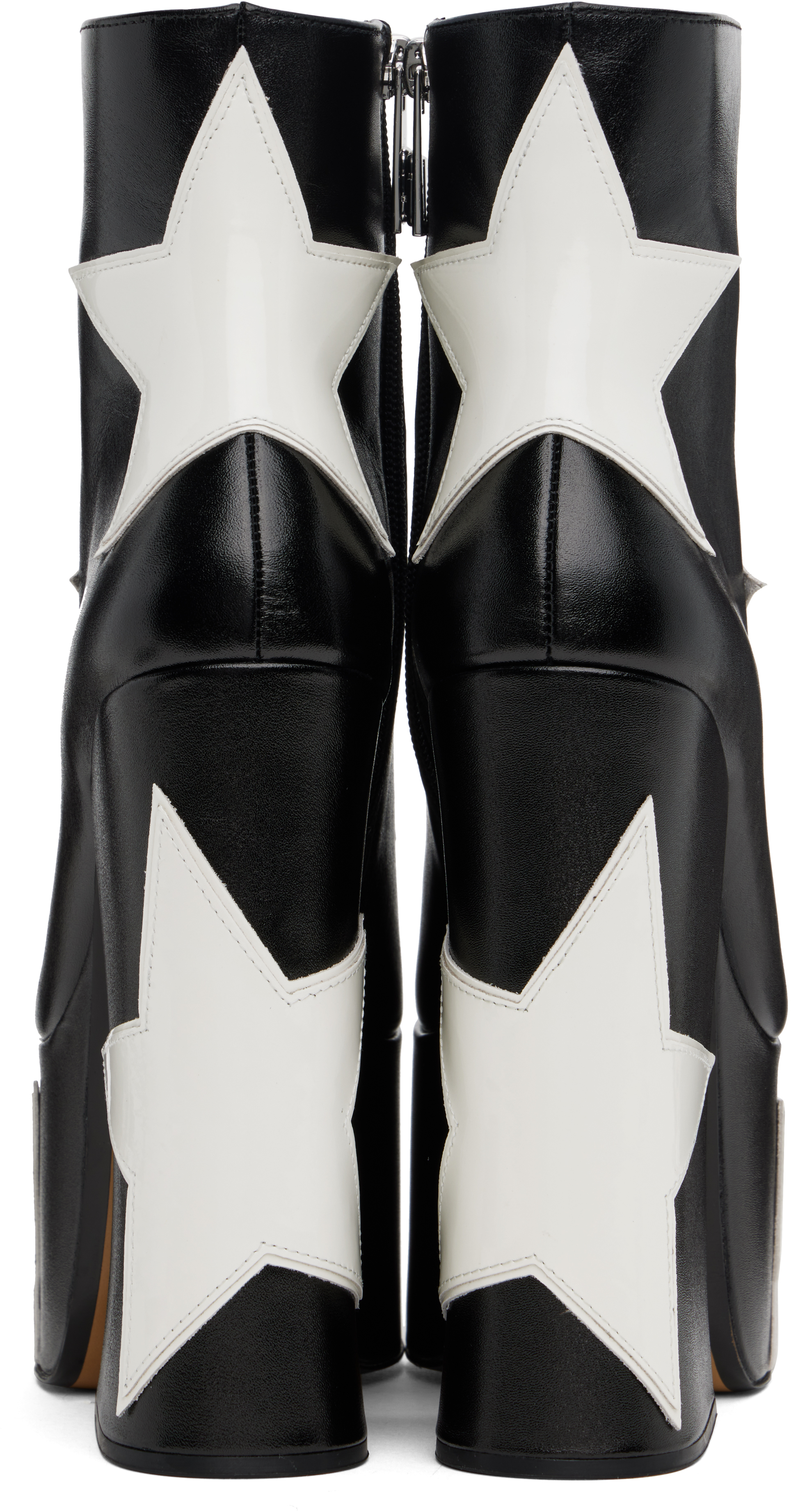 Marc Jacobs Black 'The Star Patcchwork Kiki Platform' Boots