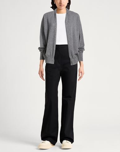 Woman Cardigan Grey Size 8 Wool, Cashmere