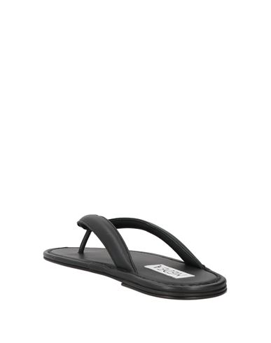 Woman Thong sandal Black Size 10 Leather