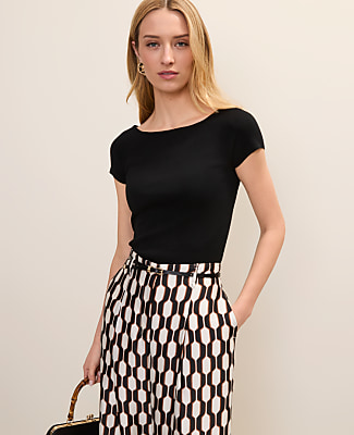 Ann Taylor Petite Off-The-Shoulder Sweater