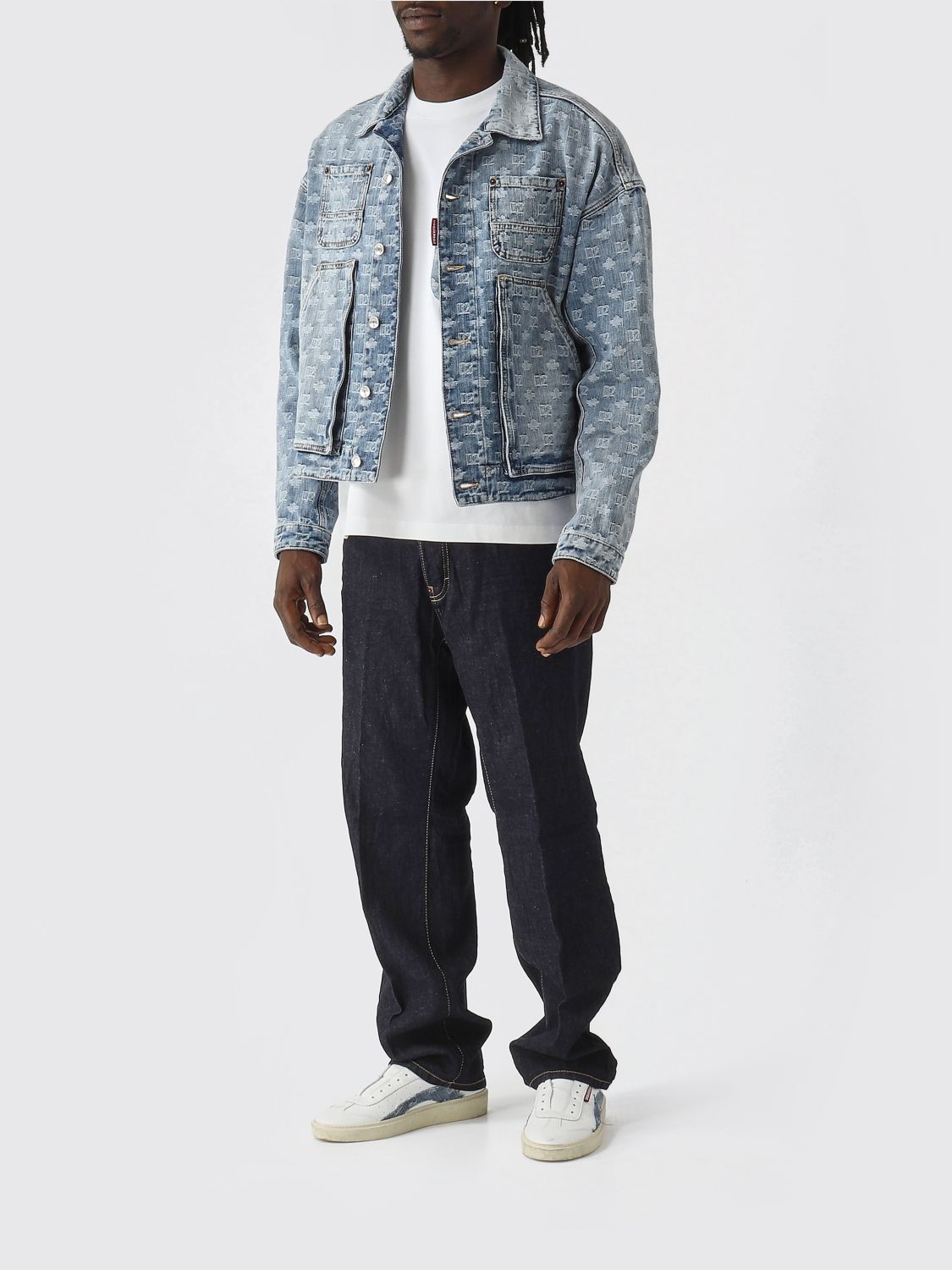 Jacket Men color Denim