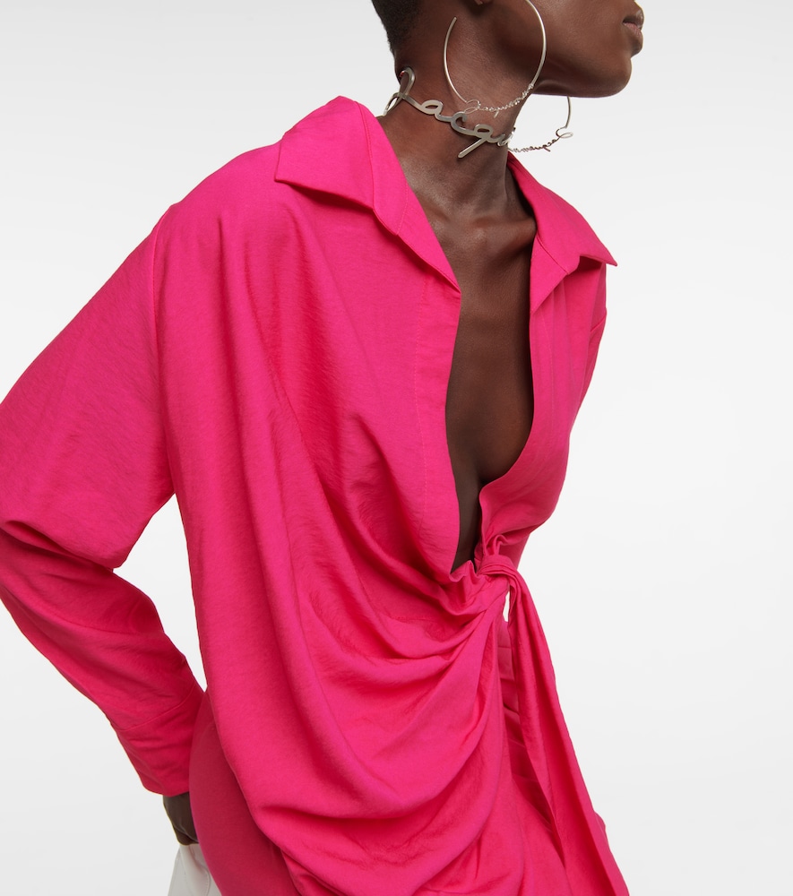 La Robe Bahia tie-detail minidress