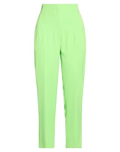 Woman Pants Lime green Size M Polyester, Elastane