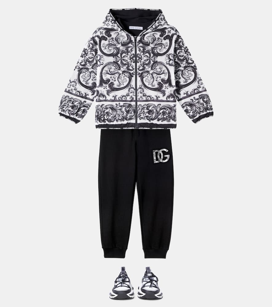 Majolica hooded zip-up jacket