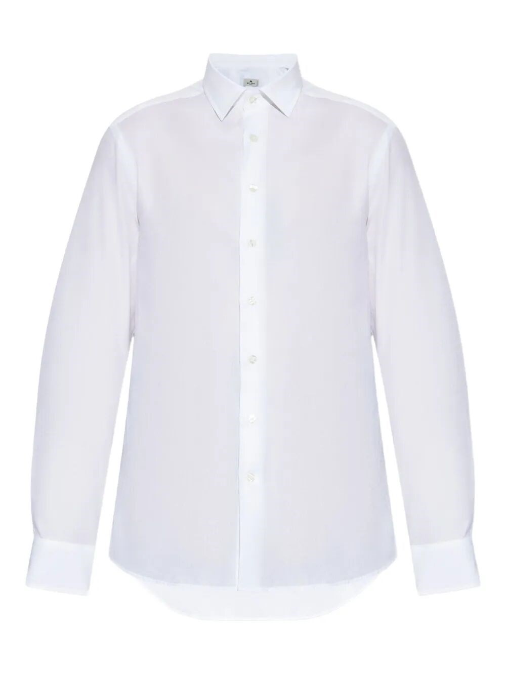 Cotton Jacquard Shirt With Gecko Motif