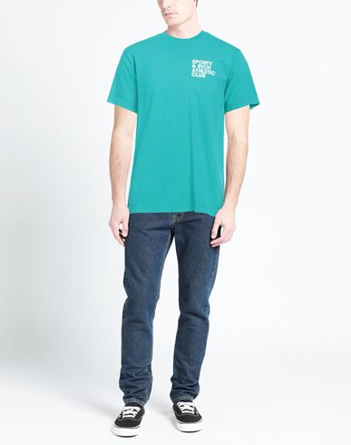 Man T-shirt Turquoise