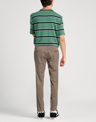 Man Pants Brown Size 28 Cotton, Elastane