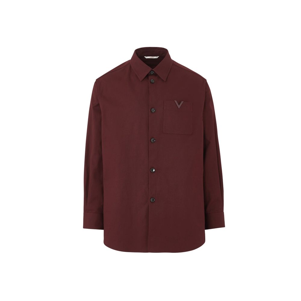 Cotton Shirt — Burgundy