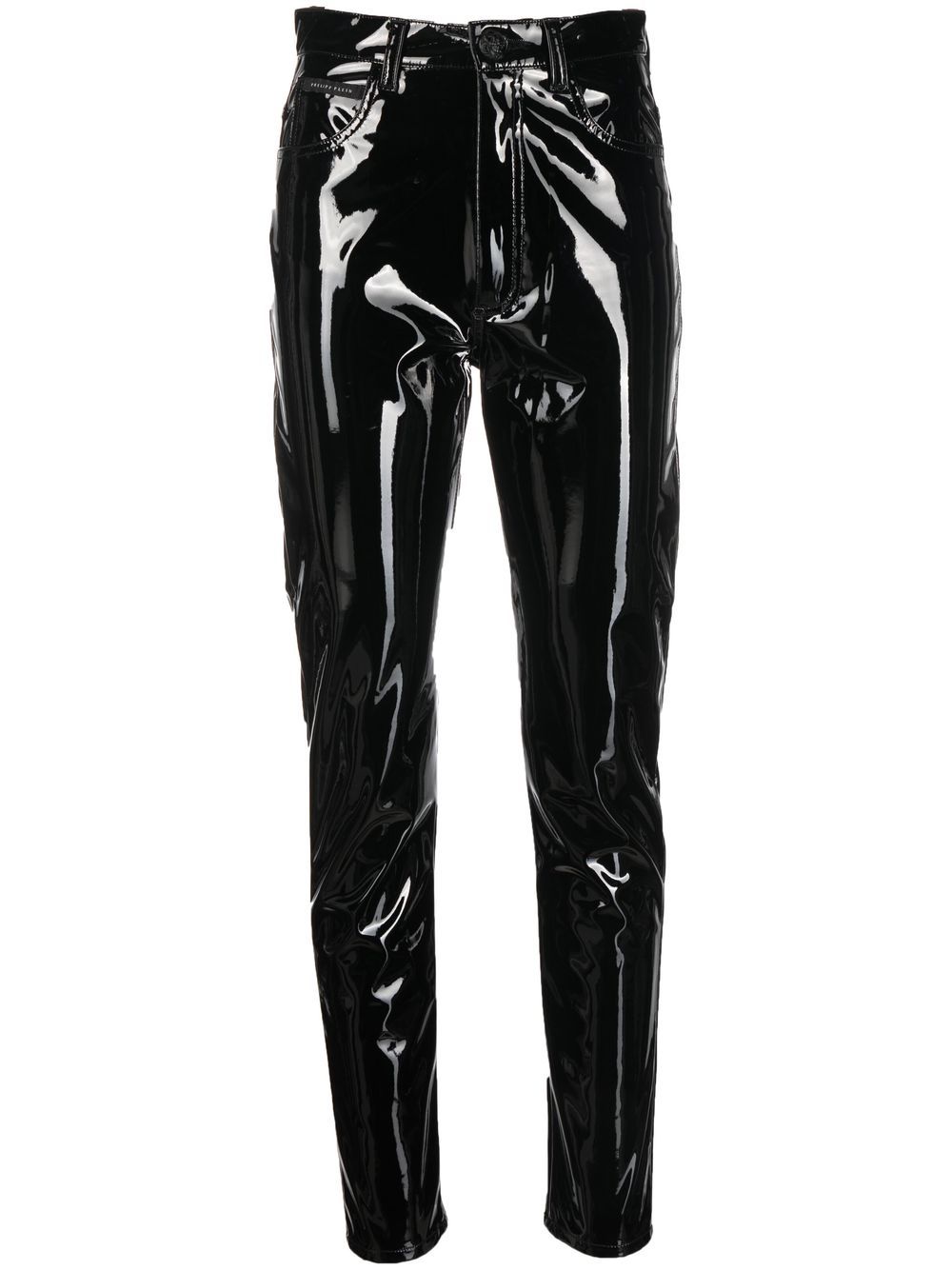 Super-High waisted biker trousers - Black