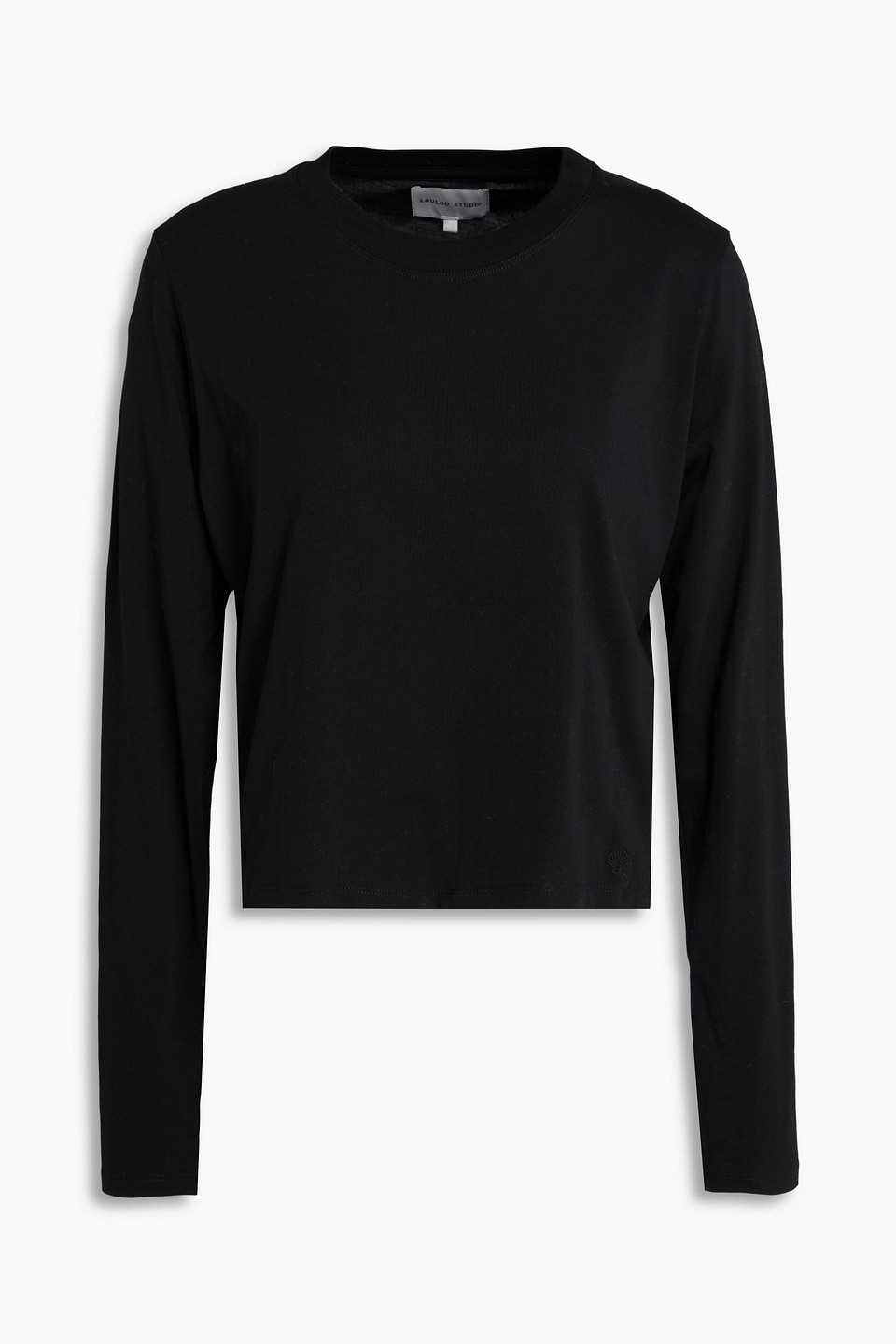Masal Pima cotton-jersey top - Black - XL