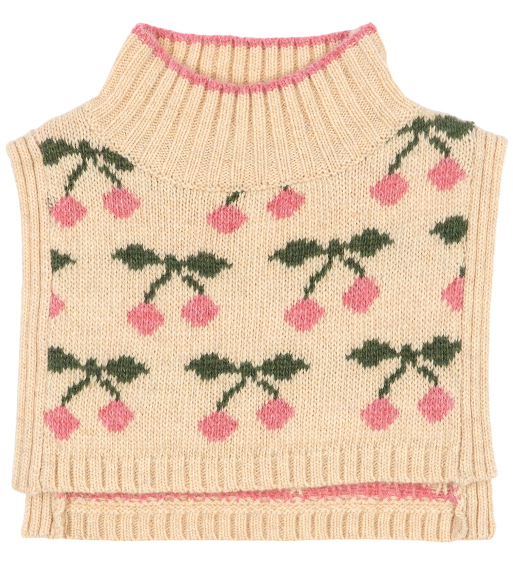 Konges Sløjd Neck Warmer - Knitted - Wool - Below - Cherry - Konges Sløjd - 5-8 Y 110-128 - Neck Warmer