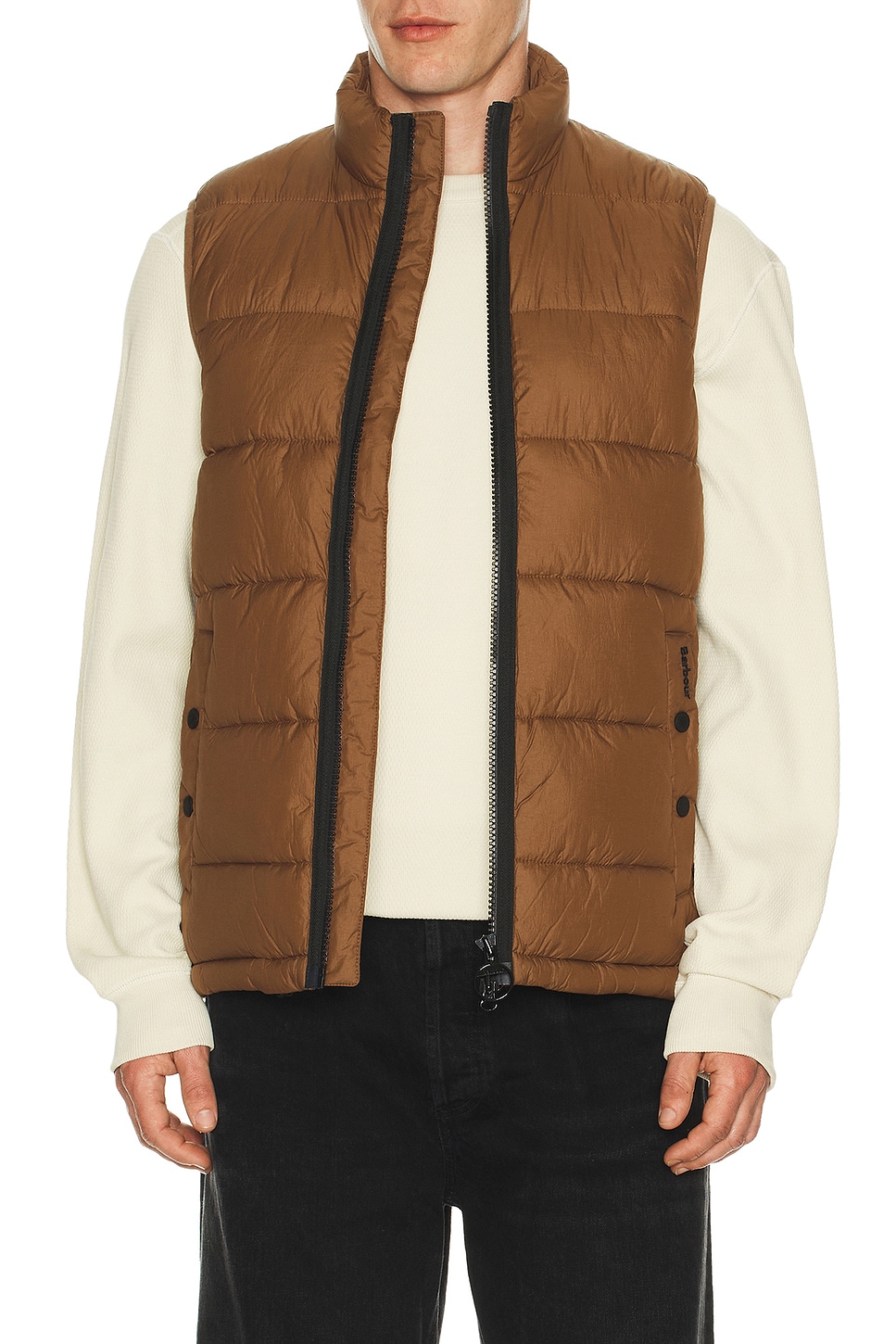 Barbour Offshore Quilted Gilet Vest in Umber - Brown. L also in M, S, XL/1X
