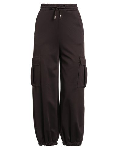 Woman Pants Dark brown Size XS Polyester, Cotton