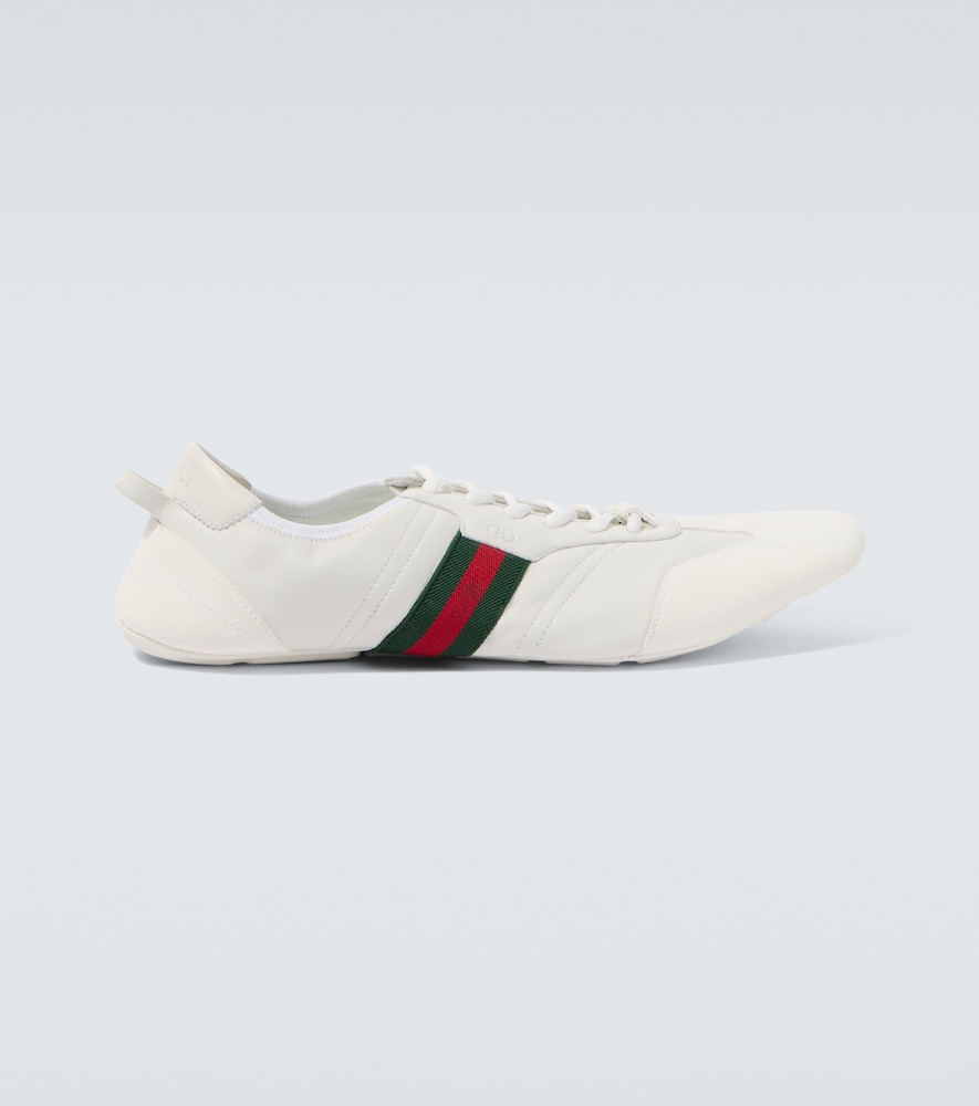 Flex leather and suede sneakers