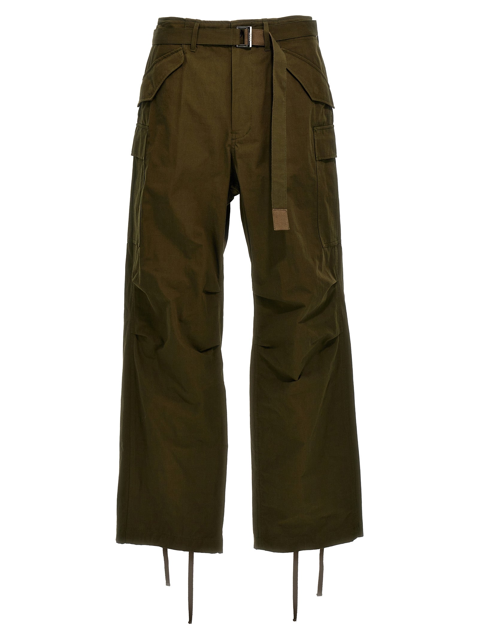 -Rip Stop Pantaloni Verde-Uomo