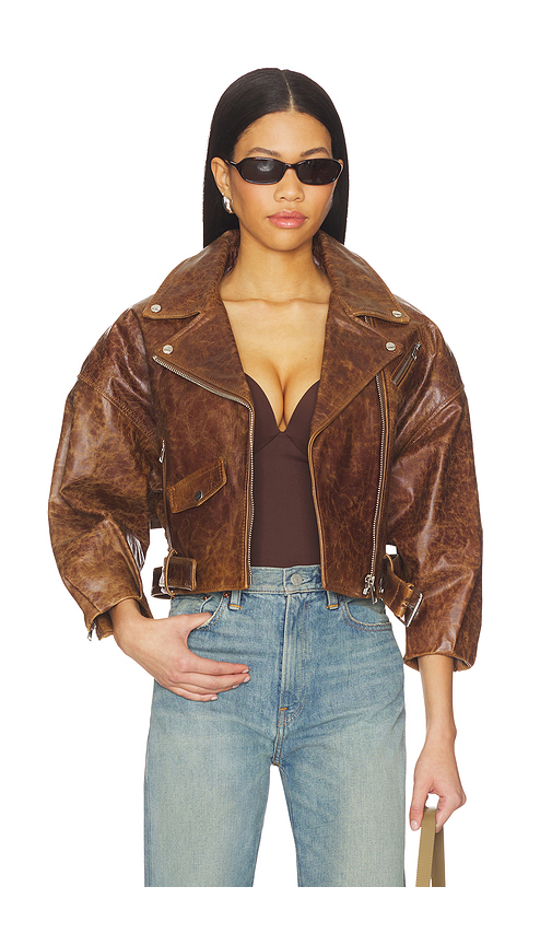 LAMARQUE Vinnie Jacket in Brown. M. Also in
