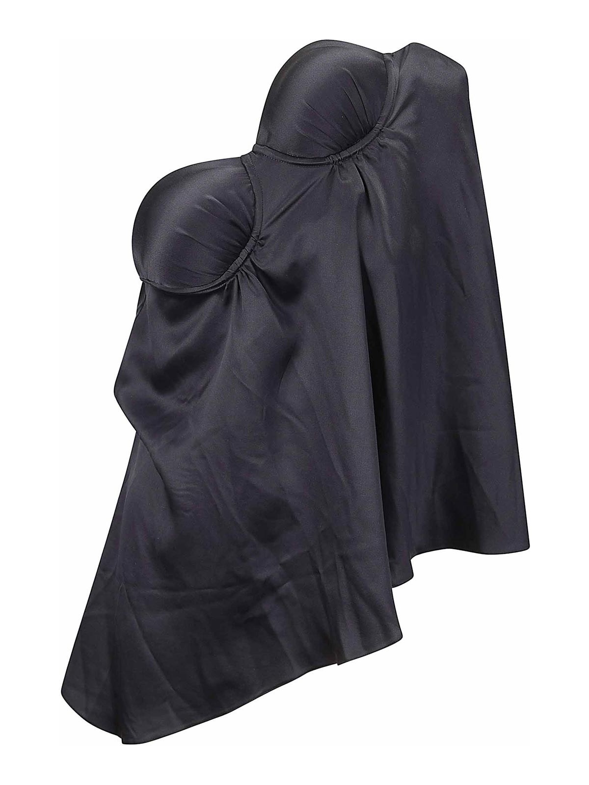 Asymmetrical Falling Bustier Top