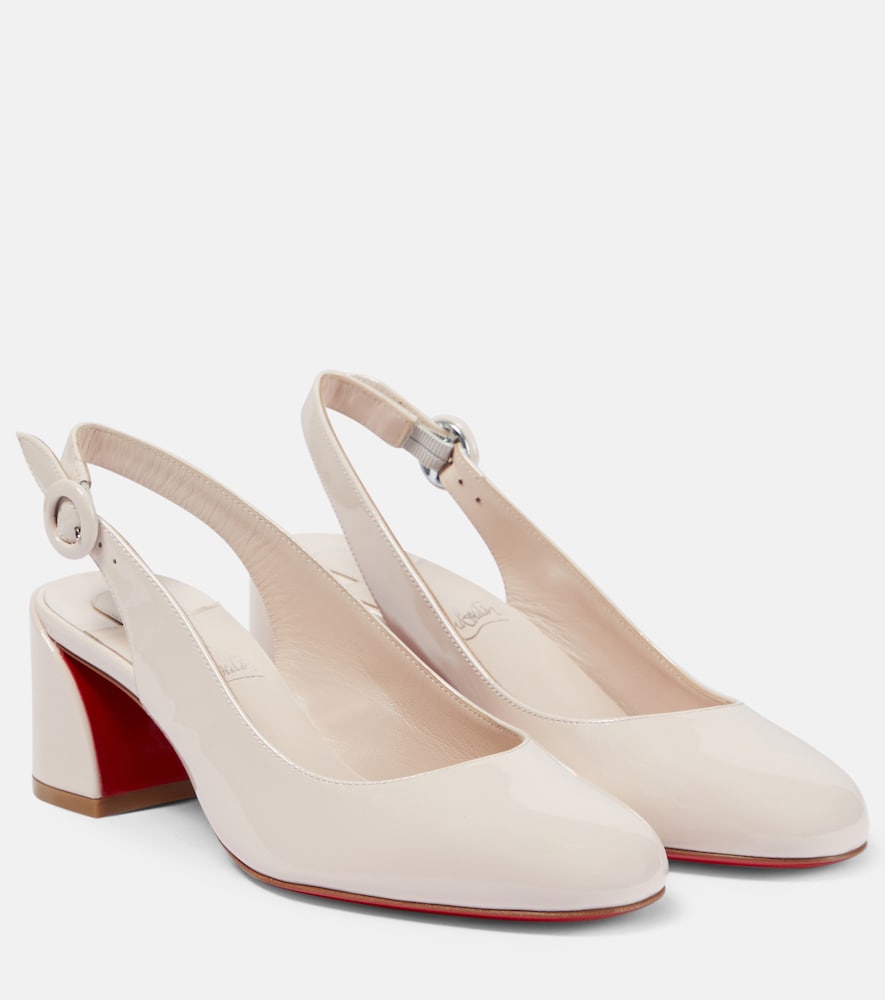 So Jane patent leather slingback pumps