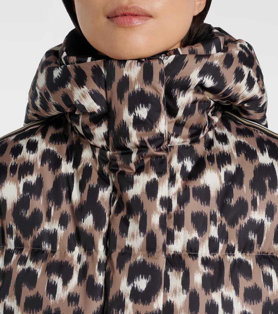 Ada leopard-print down ski jacket