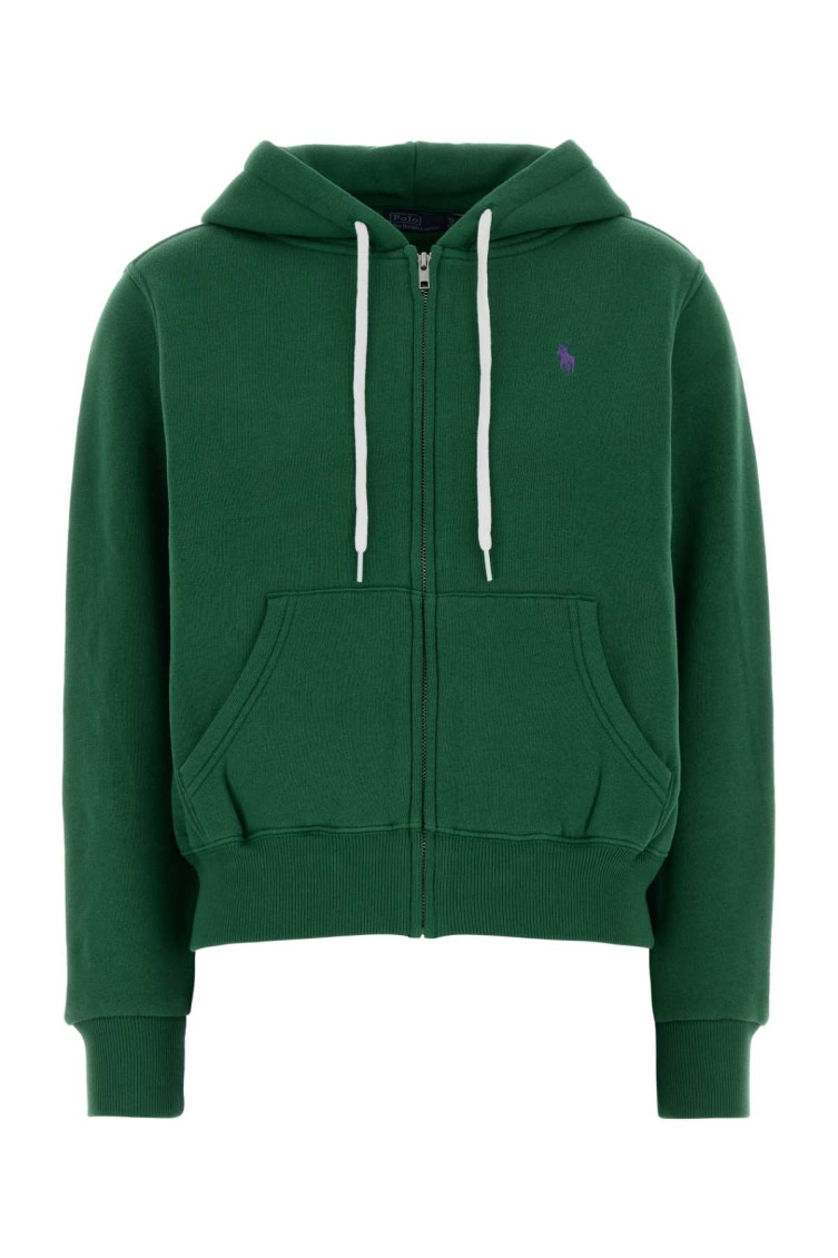 Polo Ralph Lauren - hooded cotton blend sweatshirt front pocket