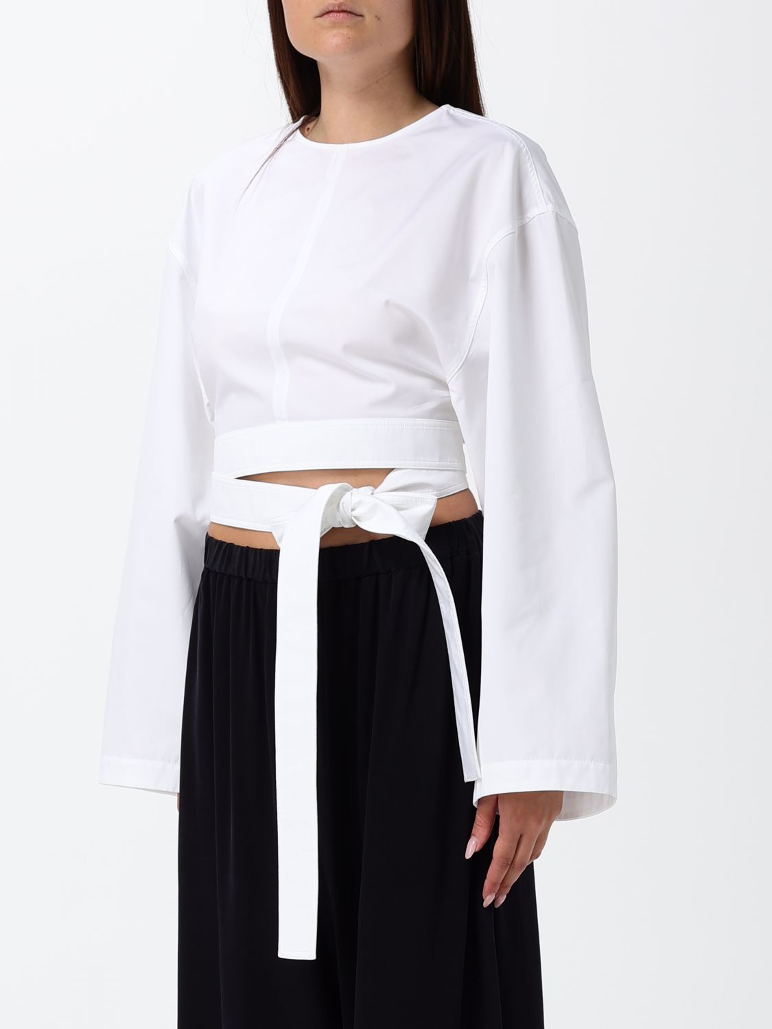 ALAÏA Top Woman color White