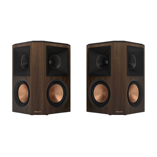 "Reference Premiere Dual 5.25"" 400-Watt Passive 2-Way Surround Sound  Speaker (Pair) - walnut"