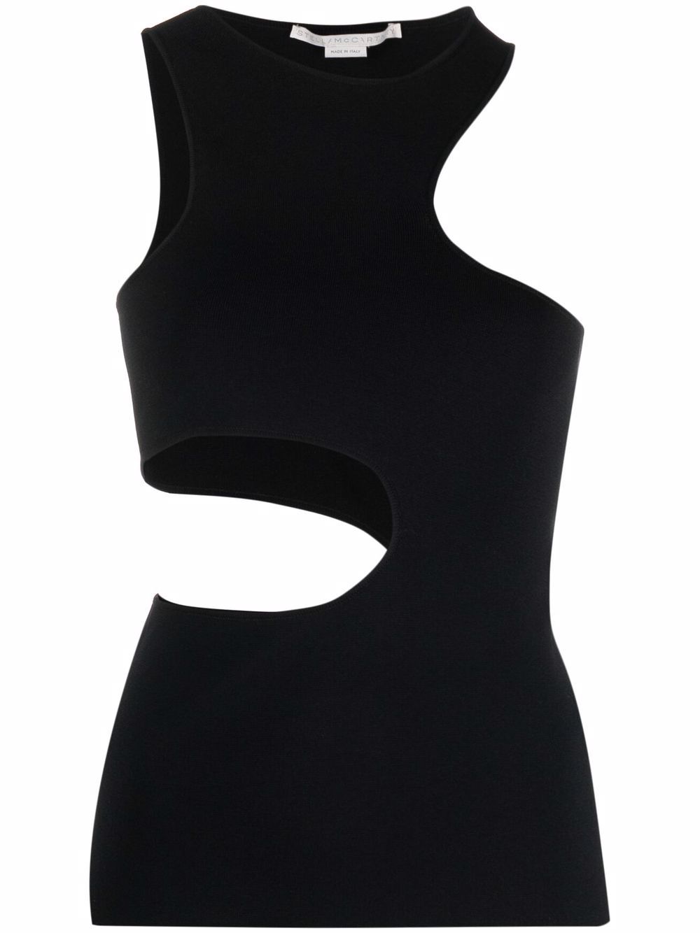 Cut-out tank top - Black
