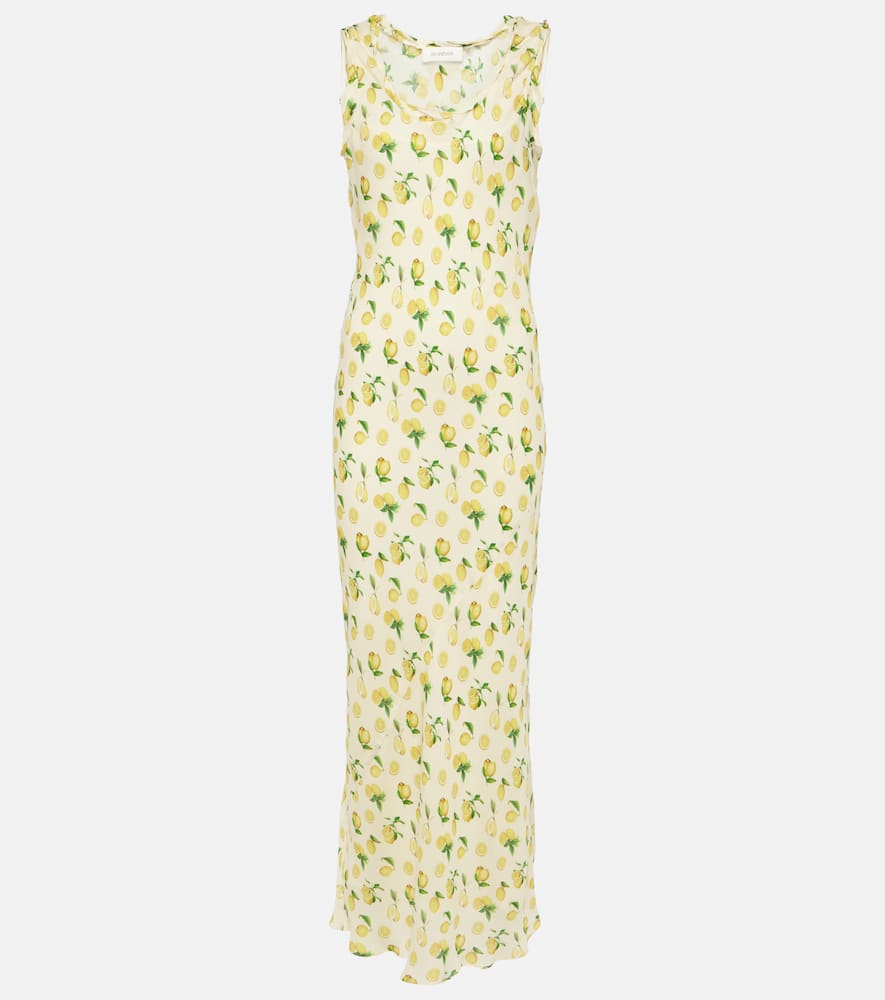 Tonale printed silk maxi dress