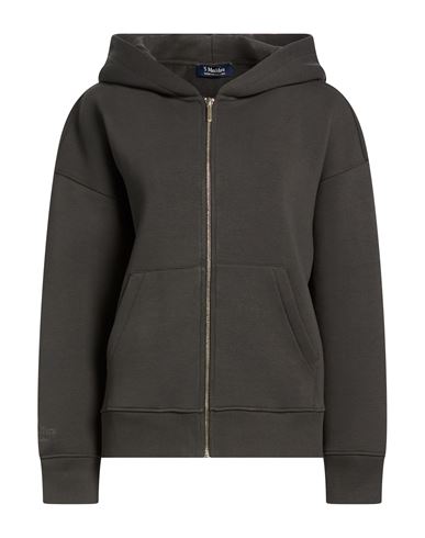 Woman Sweatshirt Grey Size M Cotton, Polyamide, Elastane