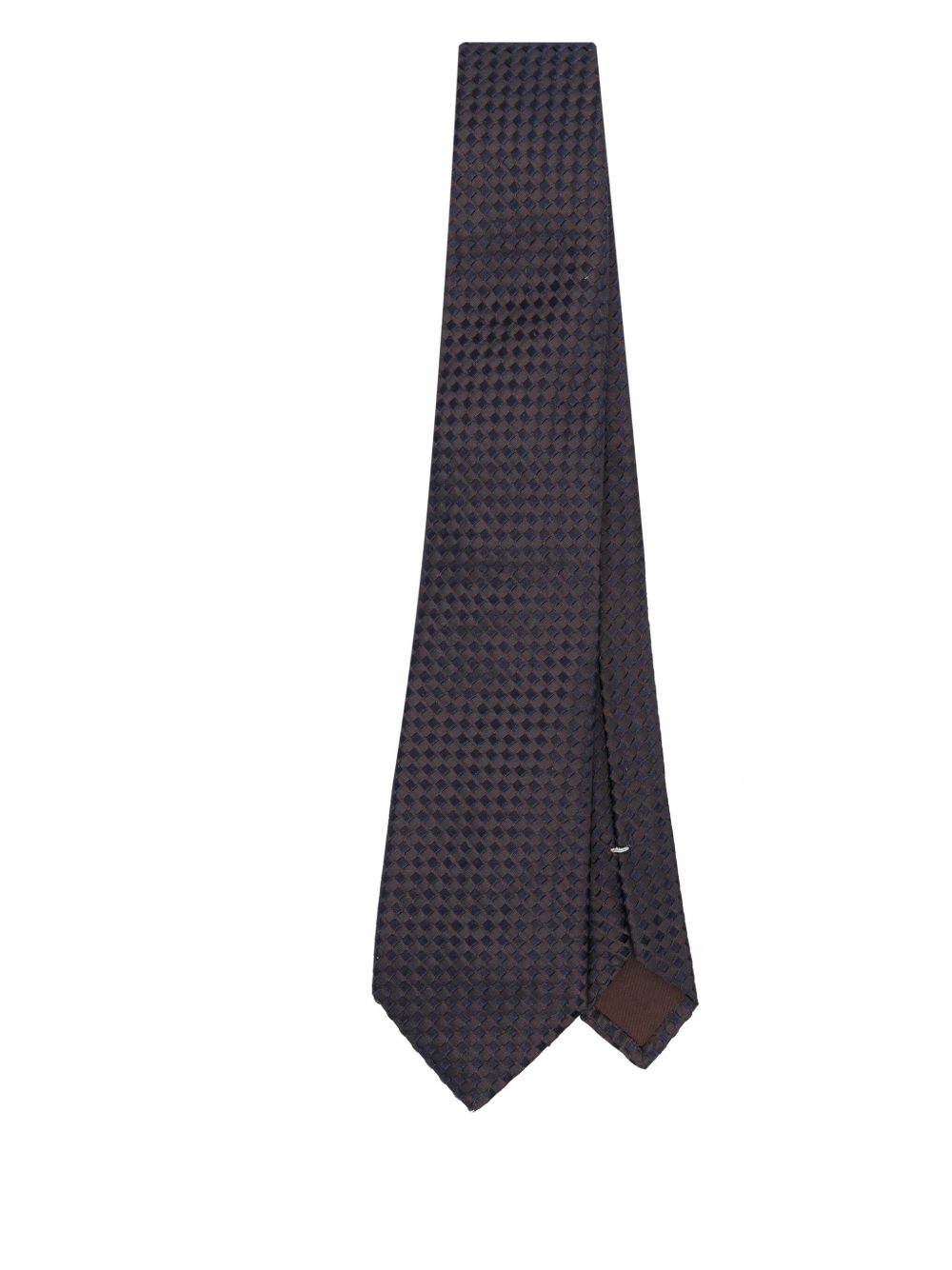 Patterned-jacquard tie - Blue