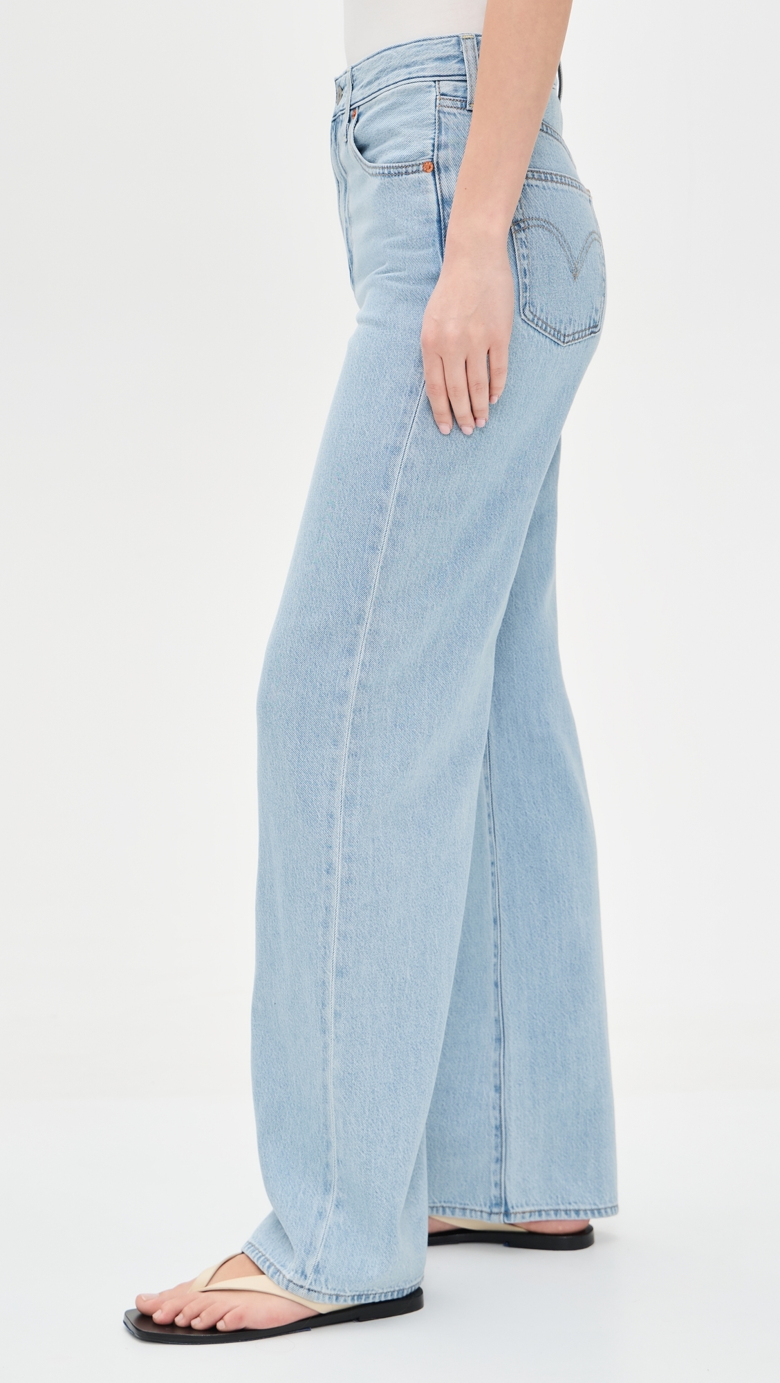 Ribcage Wide Leg Jeans Of Course Stone