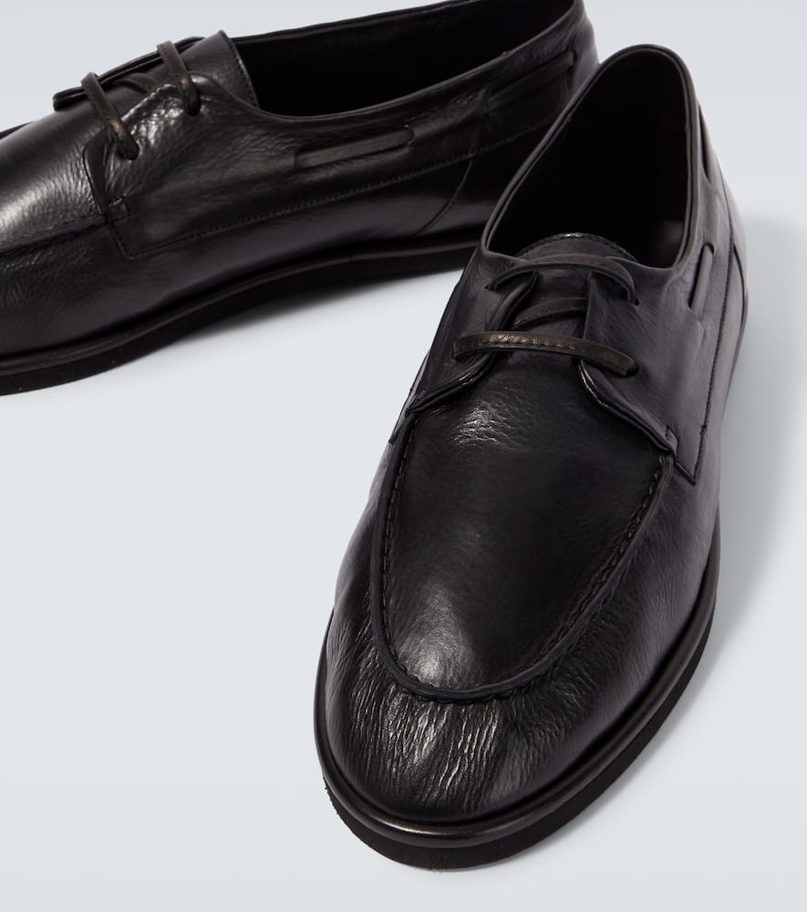 Leather Derby shoes