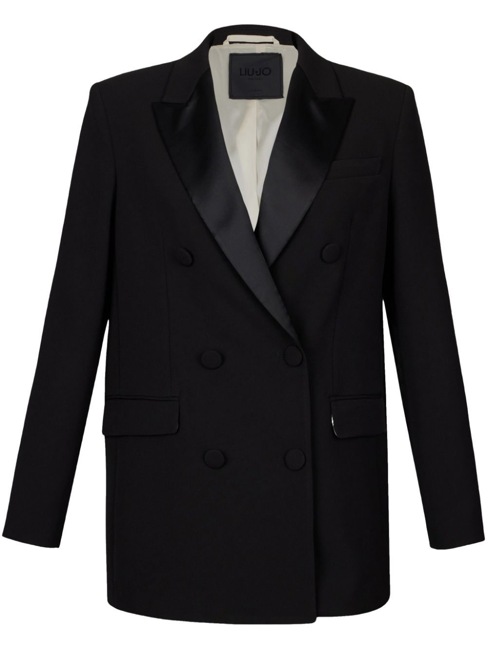 Black double-breasted jacket