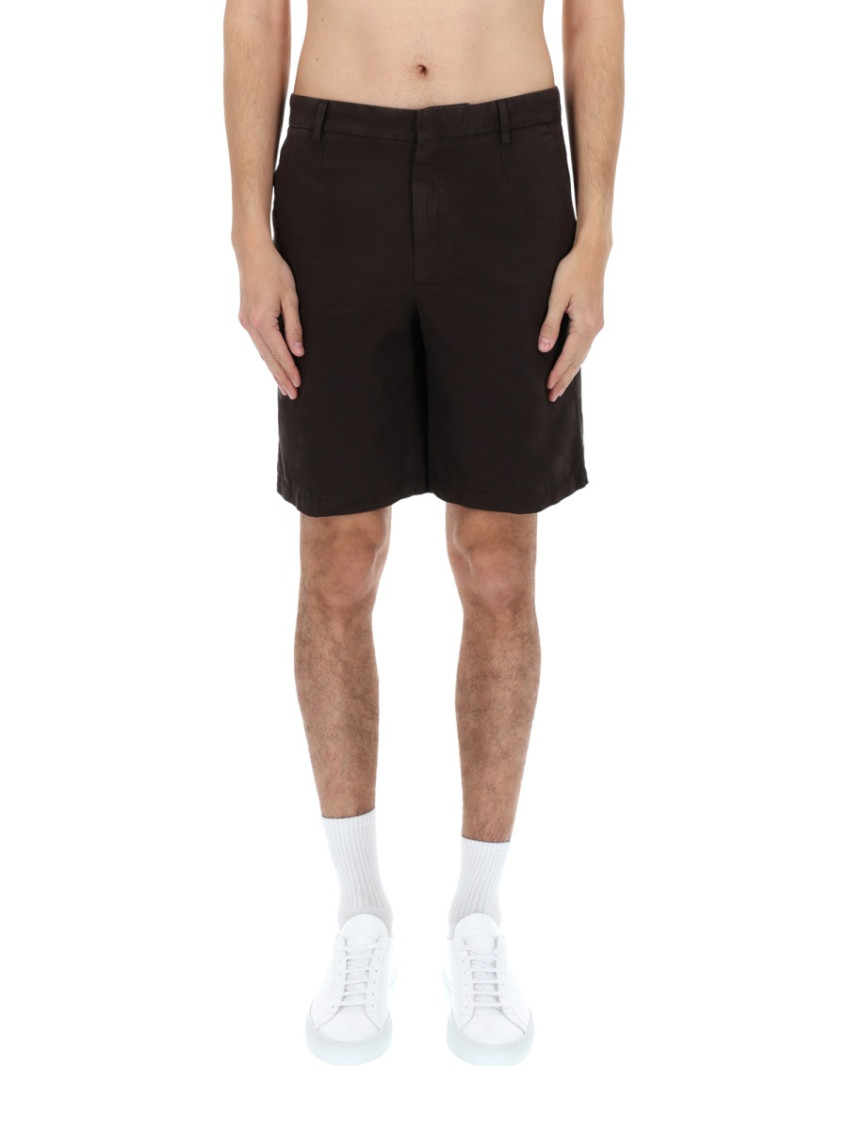Zegna - tailored shorts belt loops and pocket