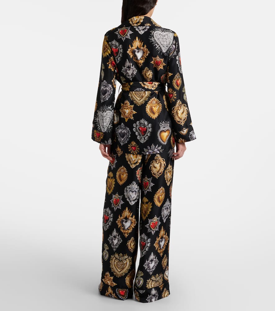 Devotion belted silk twill shirt