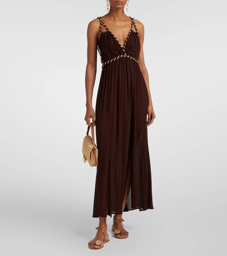 Collette open-back maxi dress