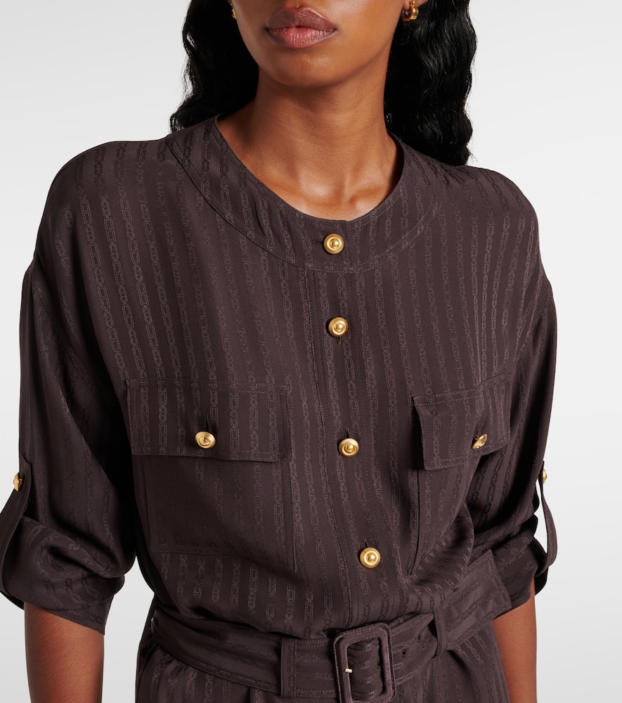 Tom Ford Striped belted shirt dress