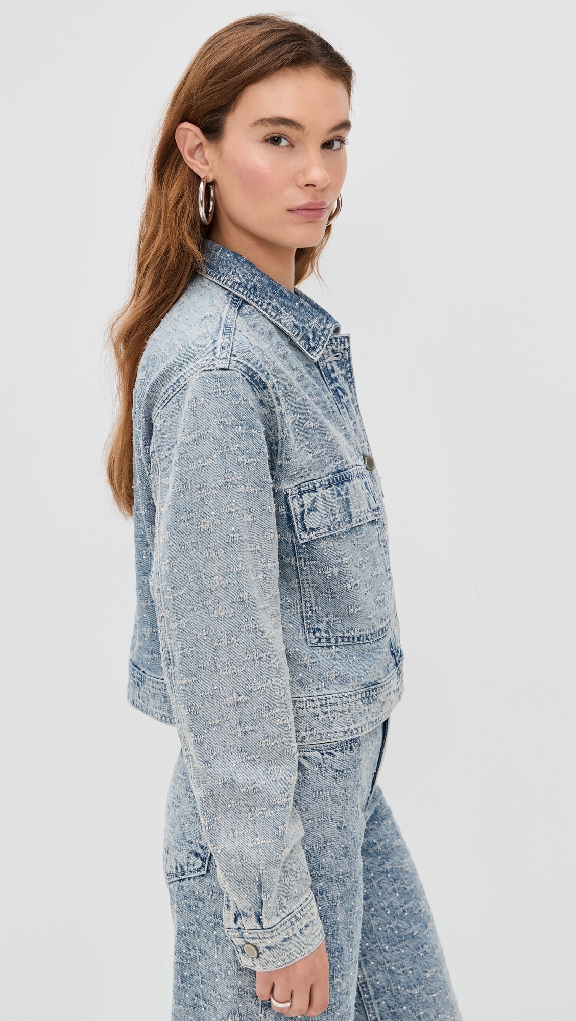 Crystal Denim Jacket Indigo1070