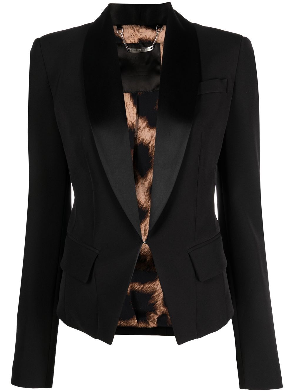Single-breasted tailored blazer - White