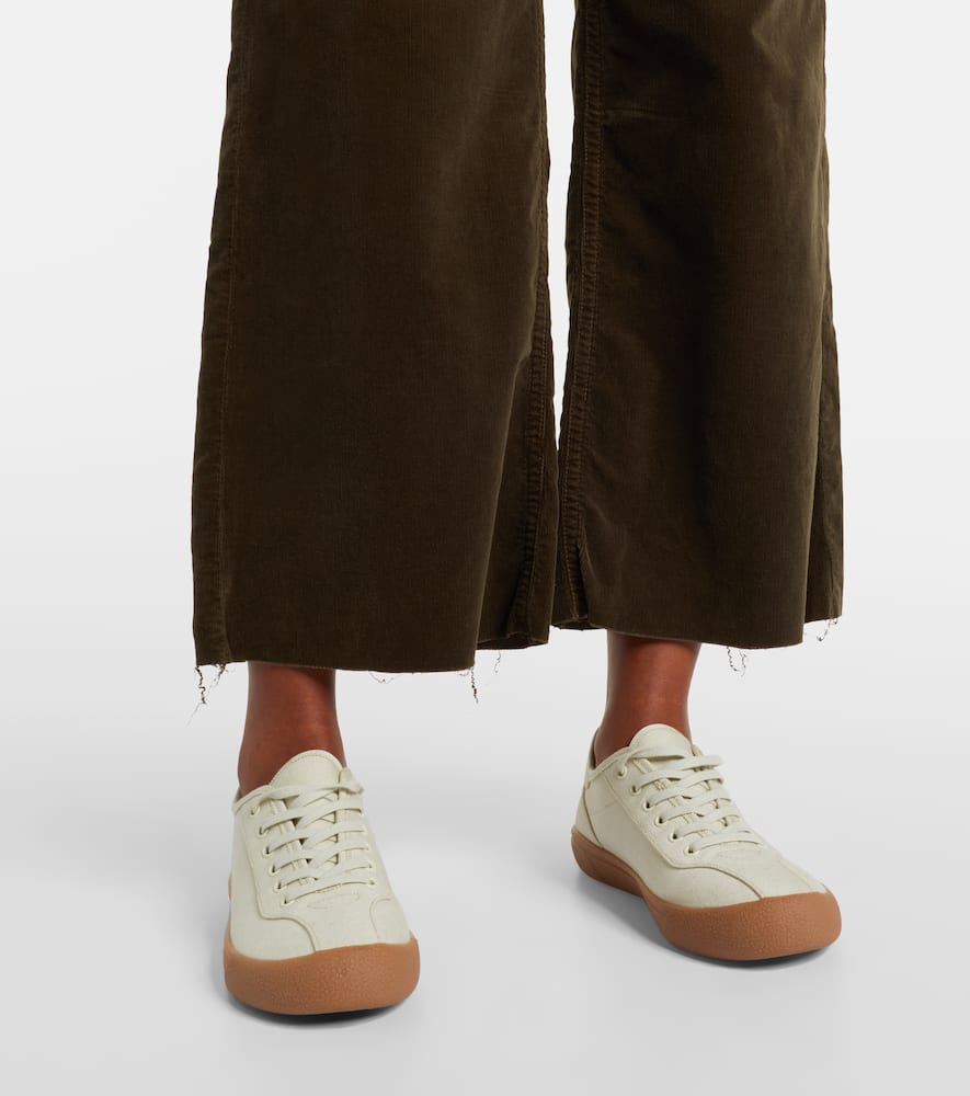 Lyra cotton corduroy wide-leg pants