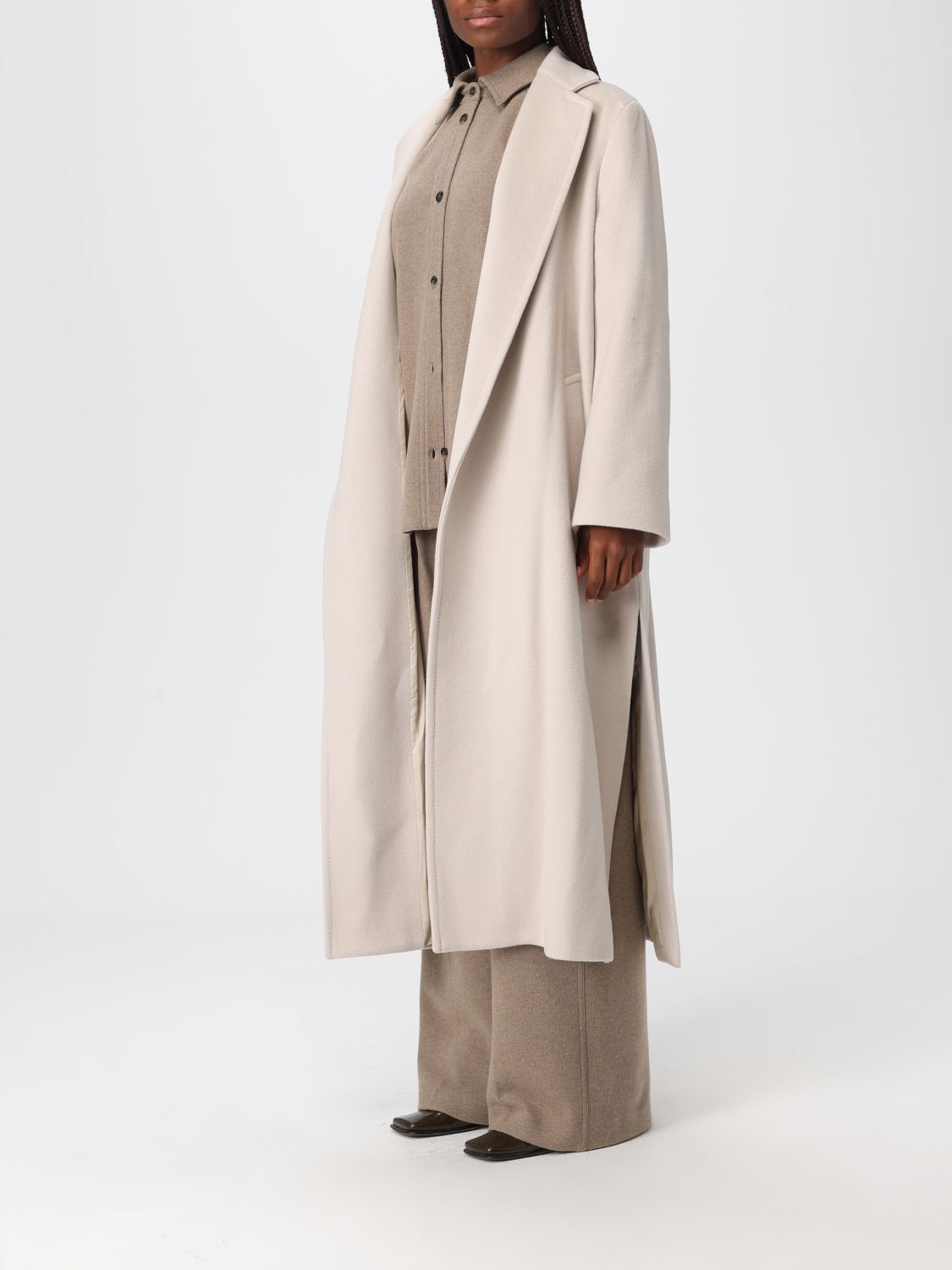 Coat Woman color Sand