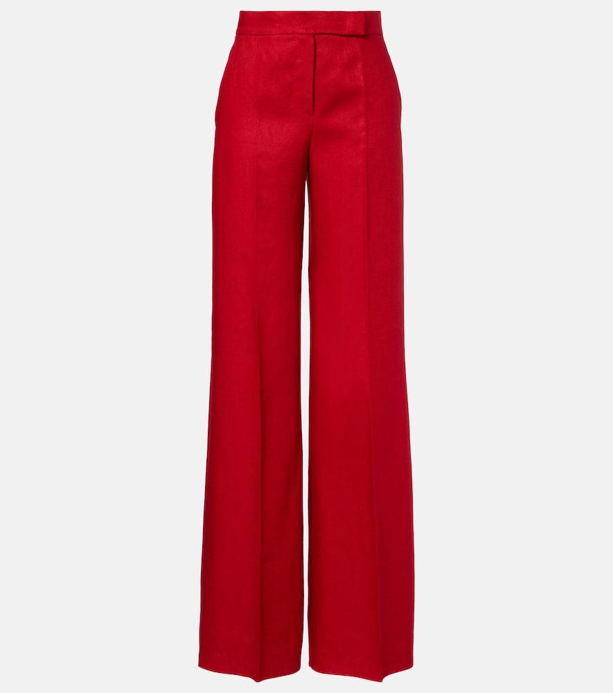 Badesse linen wide-leg pants