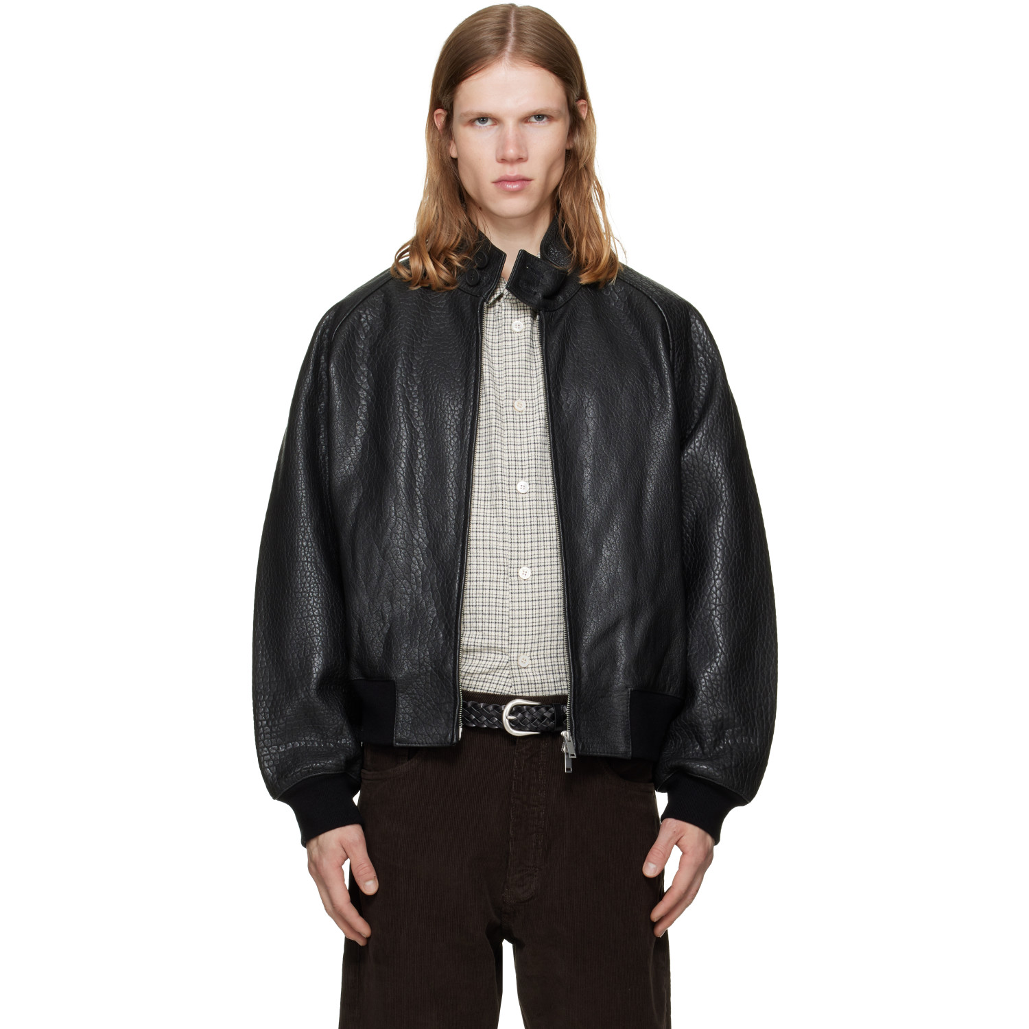 Black Over Leather Jacket