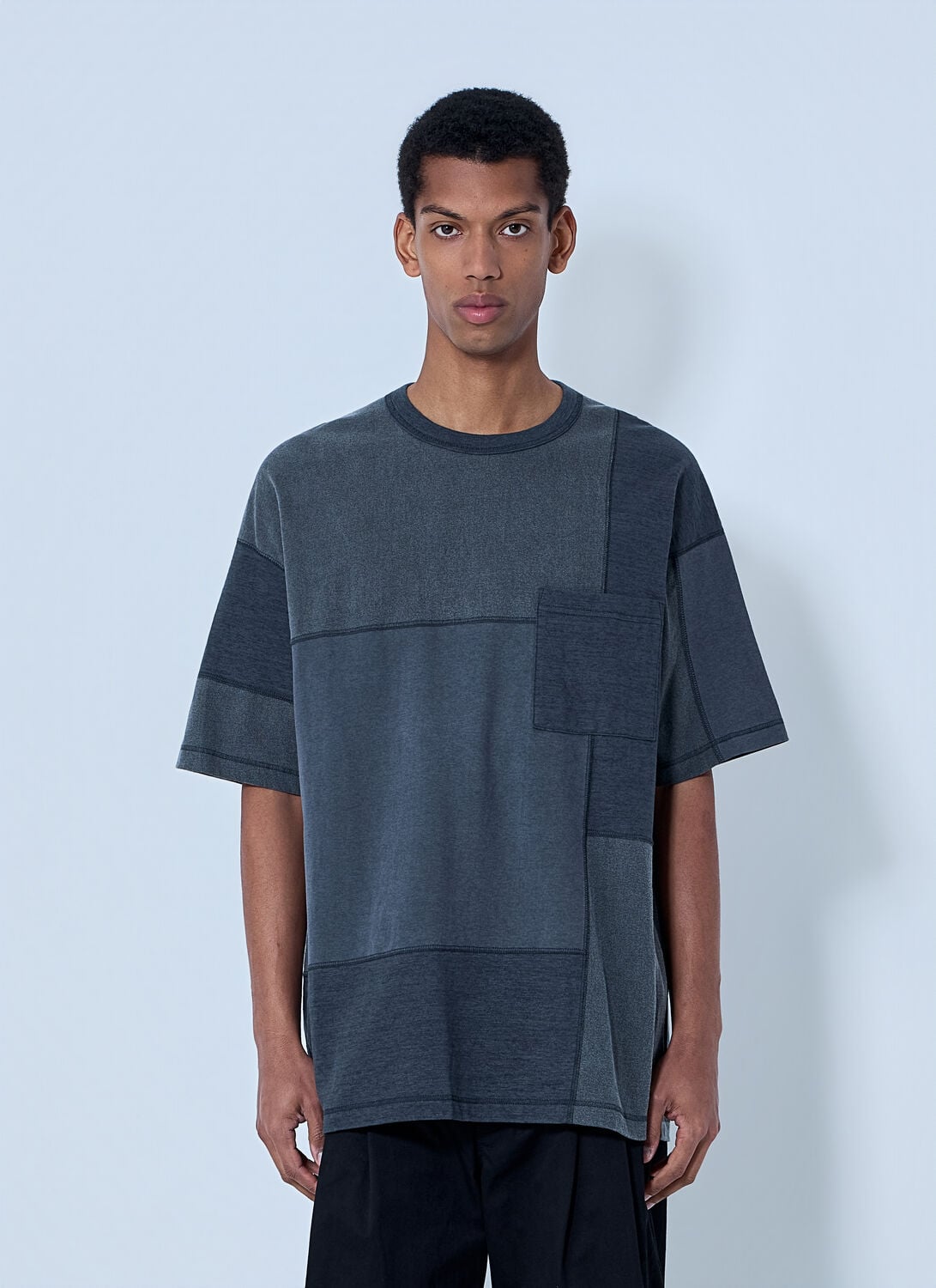 Patchwork Cotton T-shirt - Man T