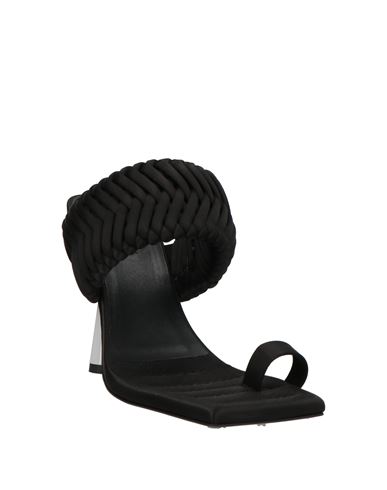 Woman Thong sandal Black Size 8 Textile fibers