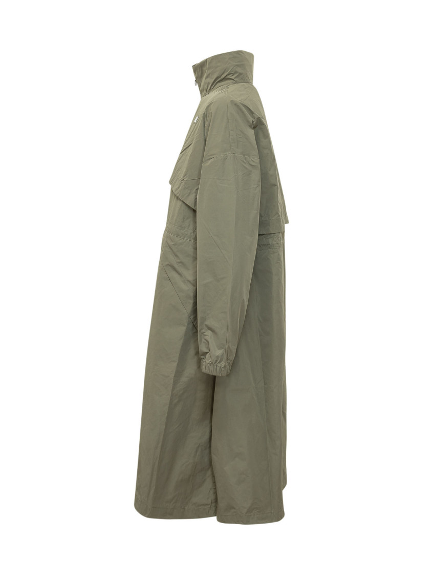 Green Logo Mock Collar Jacket