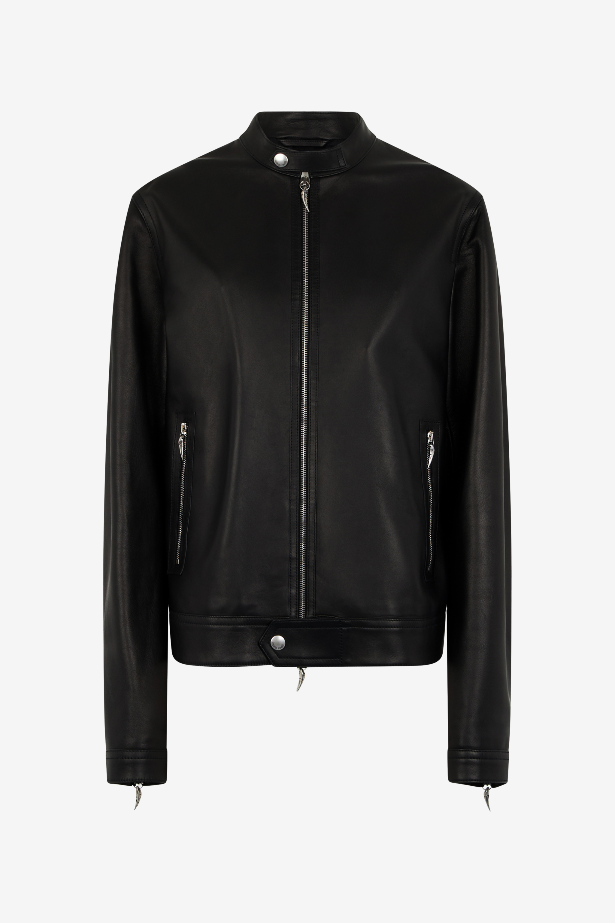 Biker Jacket With Fang Details