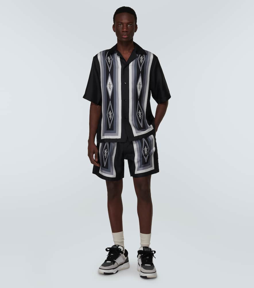 Diamond silk shorts