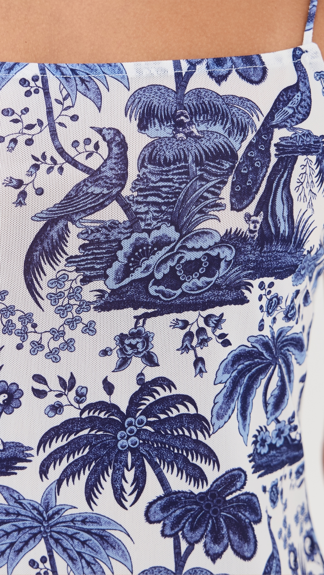 Hastings Dress Blue Toile