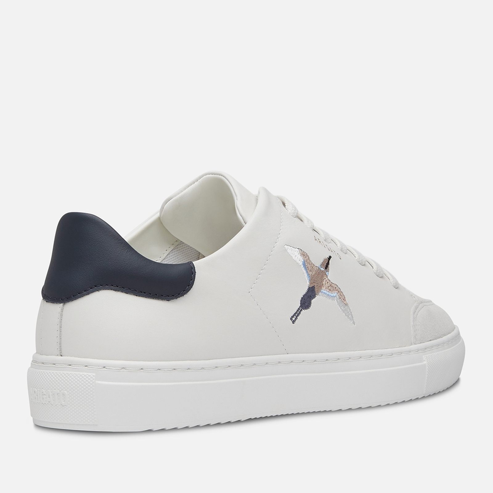 Axel Arigato Men's Clean 90 Bee Bird Leather Cupsole Trainers - White/Dark Blue - UK 7